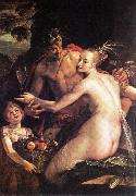 AACHEN, Hans von Bacchus, Ceres and Cupid